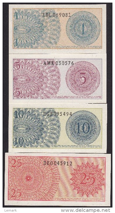 Indonesia Miniset 1,5,10,25 Sen 1964 UNC - Indonesia