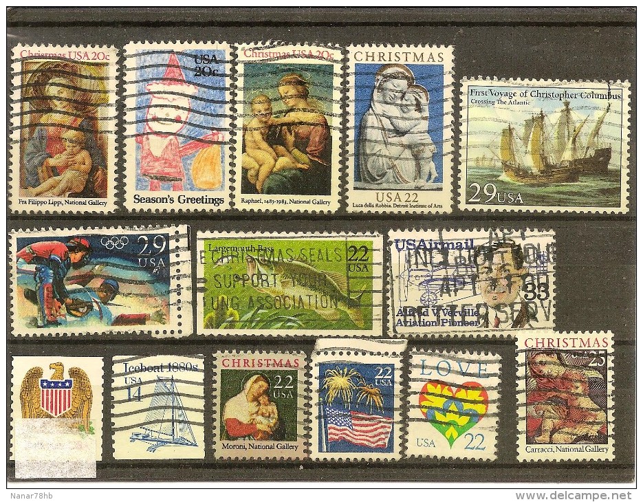 lot de 277 timbres oblitérés toutes epoques