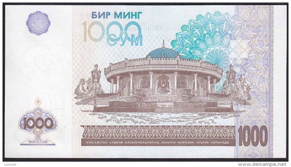 Uzbekistan 1000 Som 2001 P82 UNC - Ouzbékistan