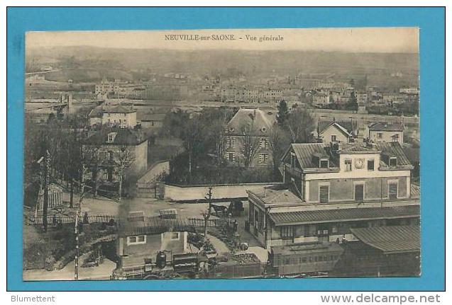 CPA - Chemin De Fer - Train Gare  - Vue Générale NEUVILLE SUR SAÔNE 69 - Neuville Sur Saone