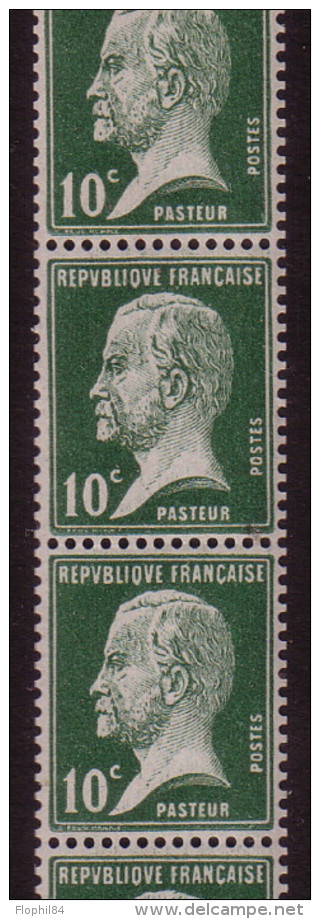 PASTEUR - ROULETTE COMPLETE N°9 (TIMBRE N°170°) - COTE ROULETTE 425€ - SUPERBE ET RARE. - Rollen