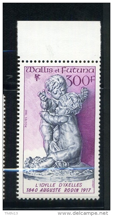 WALLIS & FUTUNA REF Y&T 442 75° ANNIVERSAIRE MORT AUGUSTE RODIN "L'IDYLLE D'IXELLES" COTE 8.5€ - Unused Stamps