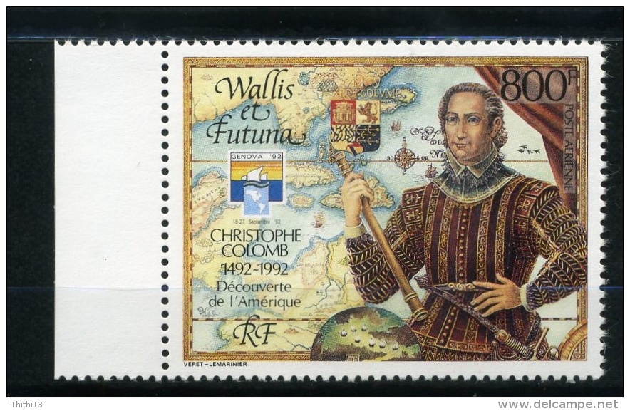 WALLIS & FUTUNA POSTE AERIENNE REF Y&T 174 EXPOSITION PHILATELIQUE INTERNATIONALE A GENEVE CHRISTOPHE COLOMB COTE 23€ - Ongebruikt