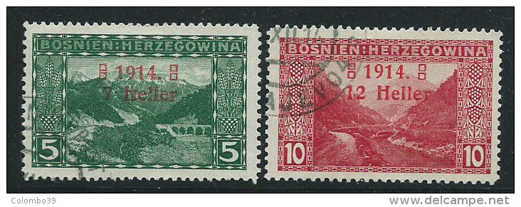 Bosnia 1914 Usato - Mi.89/90 - Bosnia Erzegovina