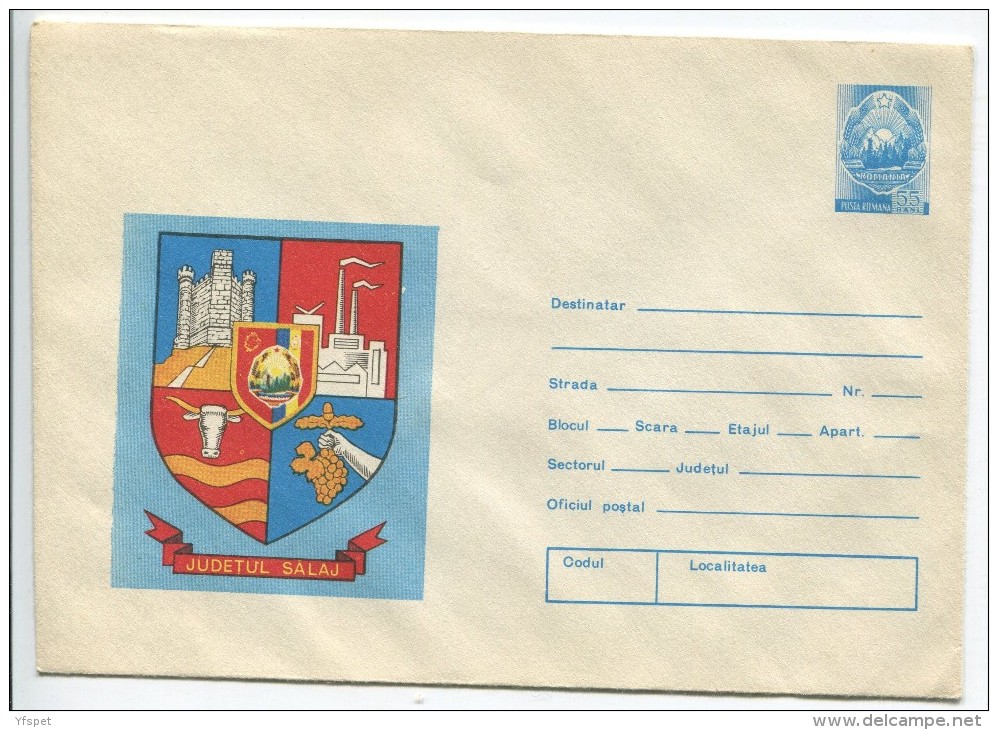 Coat Of Arms Of Salaj County  - Stationery (stamp : The Romanian Coat Of Arms) - Other & Unclassified