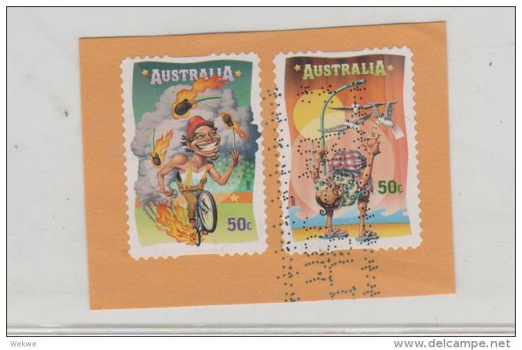 Australien031 / Fragment Mit 2 Marken    2014 O - Used Stamps