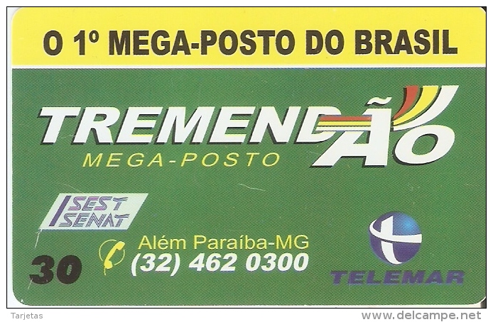 TARJETA DE BRASIL DE TREMENDAO MEGA POSTO DE TIRADA 5000 - Brésil