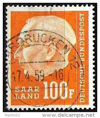 Saarland Heuss 1957: Michel-No.426 (100F) Mit O SAARBRÜCKEN 17.4.59 (Michel € 9.00) - Gebraucht