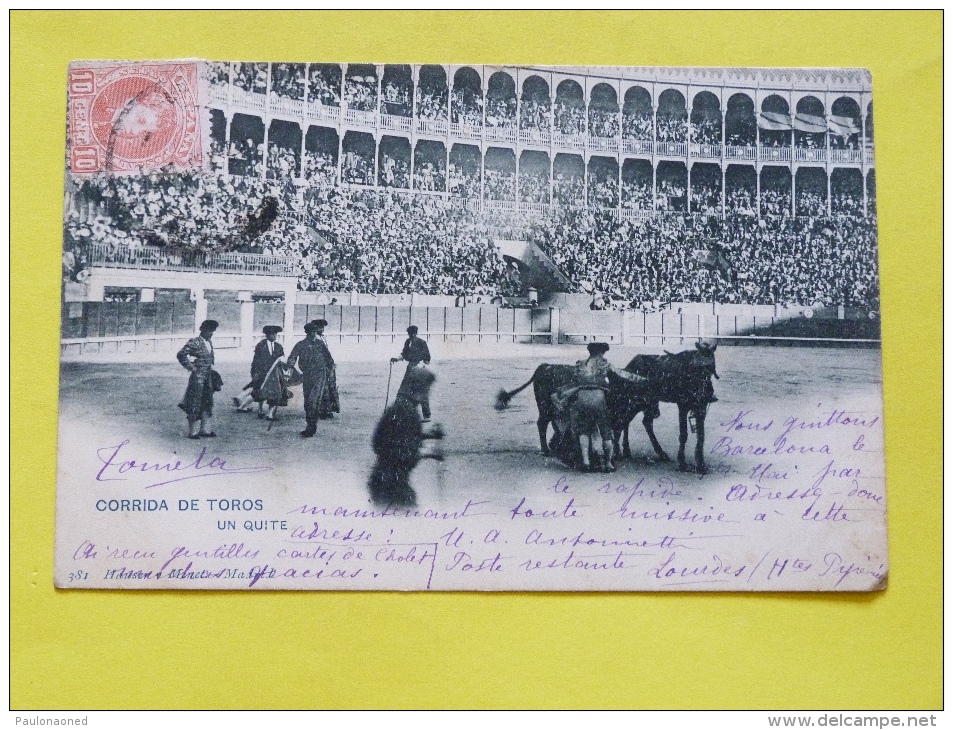 CORRIDA DE TOROS     UN QUITE - Autres & Non Classés