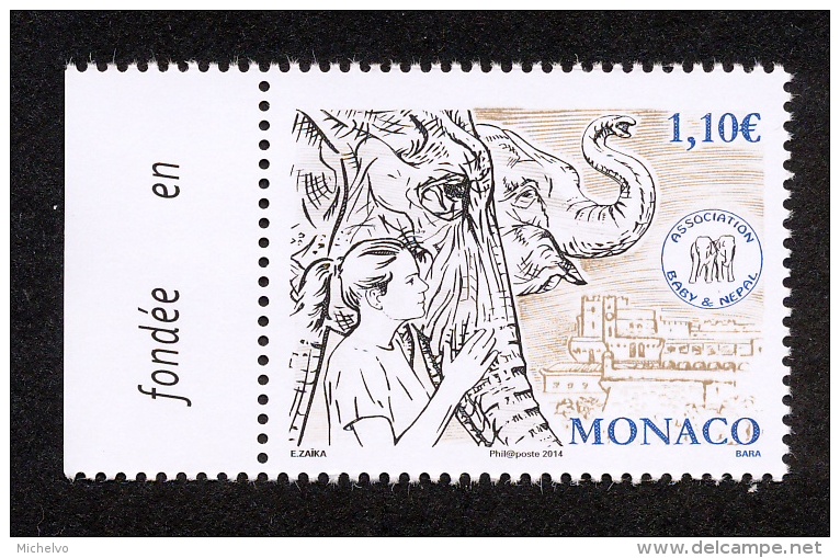 Monaco 2014 - Yv N° 2938 ** - ASSOCIATION BABY & NEPAL - Unused Stamps