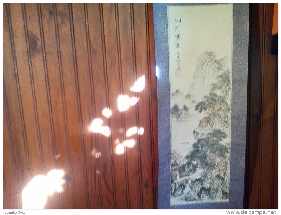 §§§PETIT PRIX§§§TRES BELLE BANNIERE CHINOISE EN PAPIER DANS SA BOITE BELLE DECO - Asian Art