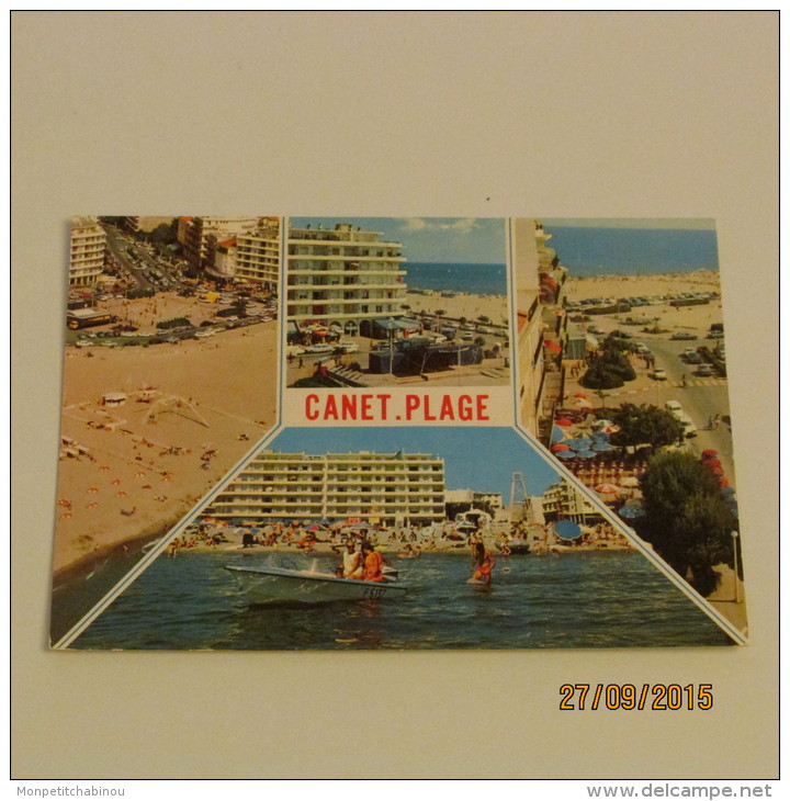 Carte Postale CANET PLAGE : LA PLAGE RADIEUSE - Canet En Roussillon