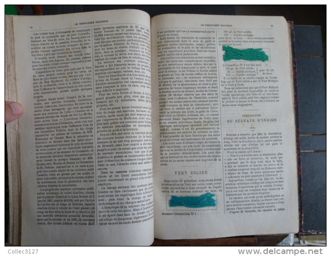 Max Singer - Le Teinturier Pratique - Livre Relié Contenant Les 24 Nos De L'Année 1879 - Contient Nombreux Echantillons - Basteln