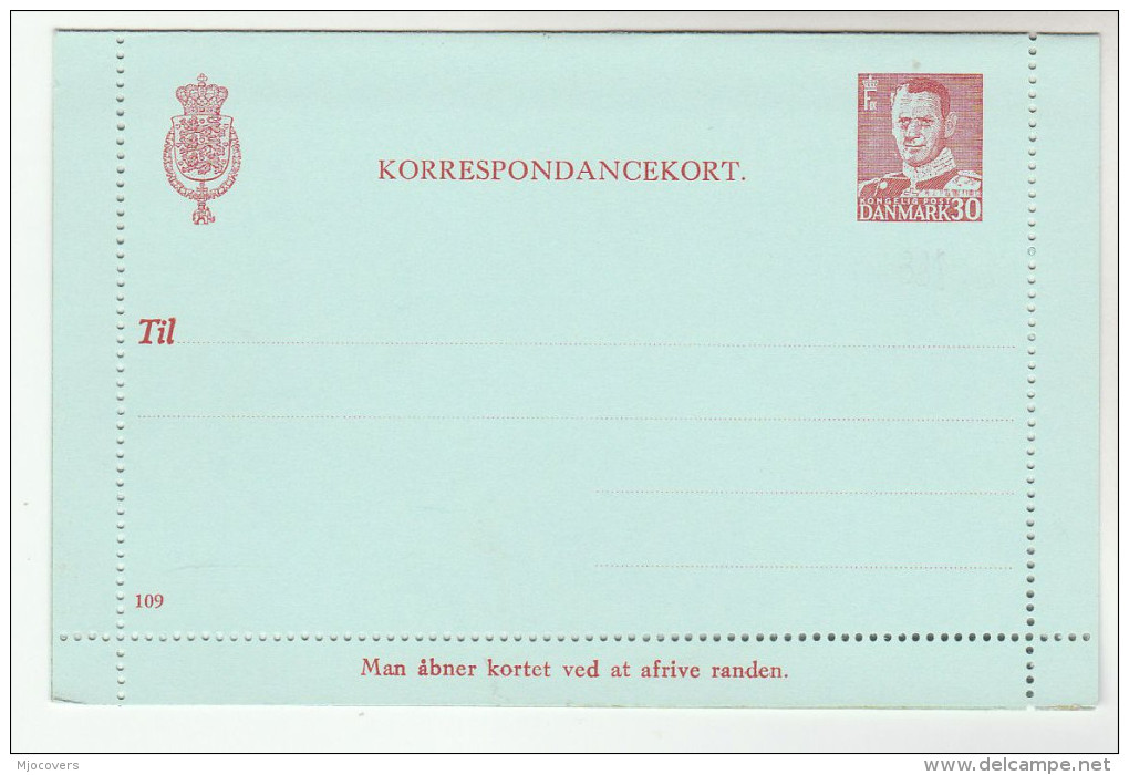 1960 DENMARK Postal STATIONERY LETTERCARD Cover Stamps - Postal Stationery