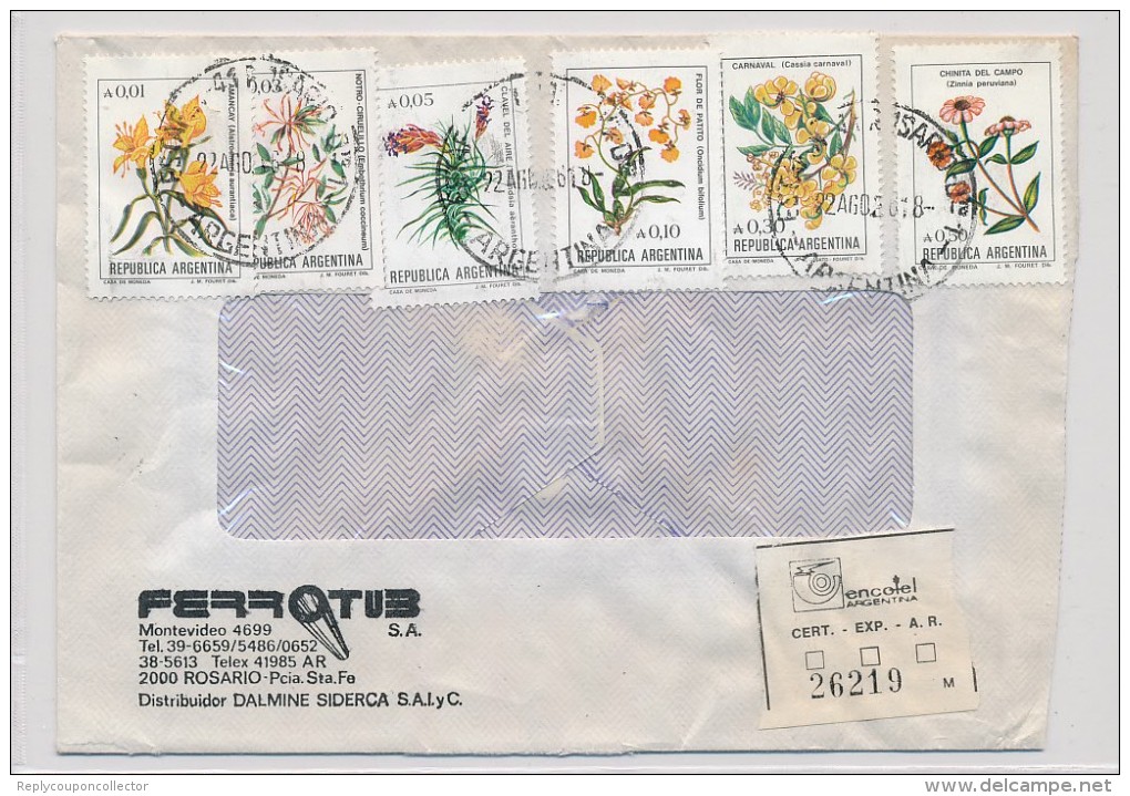 ARGENTINA - 1986 , Blumen , Flowers - Briefe U. Dokumente