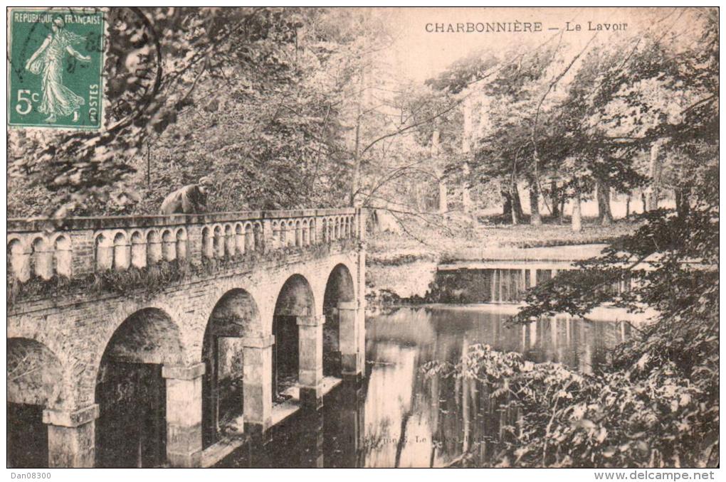 RARE 28 CHARBONNIERE LE LAVOIR  CIRCULEE 1909 - Autres & Non Classés