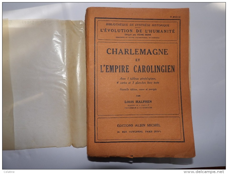 CHARLEMAGNE Et L'Empire Carolingien Par Louis Halphen  -  Albin Michel 1949 - Histoire