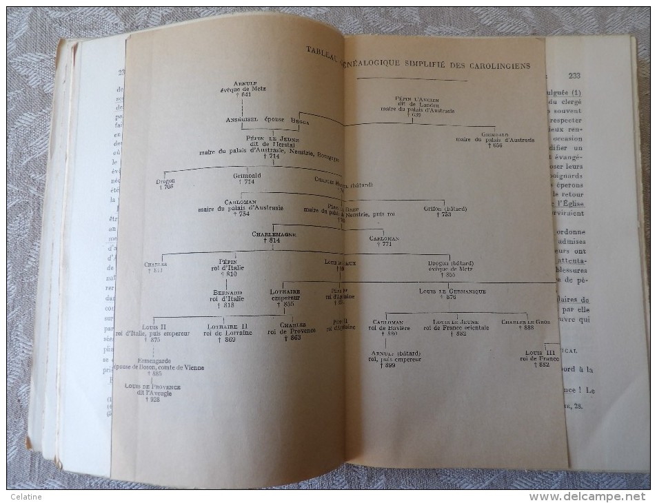 CHARLEMAGNE Et L'Empire Carolingien Par Louis Halphen  -  Albin Michel 1949 - Histoire