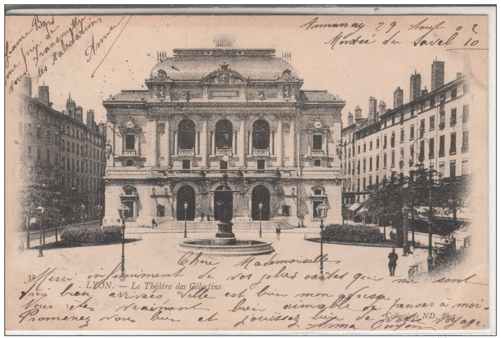 69aa056 CPA 69 - LYON  Le Theatre Des Celestins        1902 - Autres & Non Classés