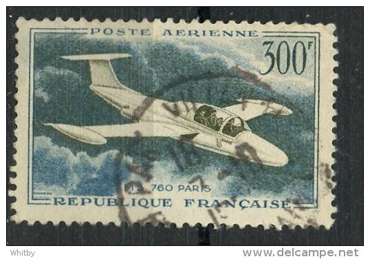 France 1957 300f Morane Saulnier 760 Issue #c34 - 1927-1959 Used