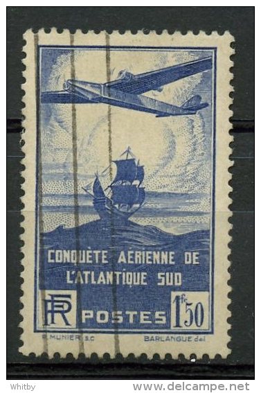 France 1936 1.50f Airplane And Galleon Issue #c16 - 1927-1959 Used
