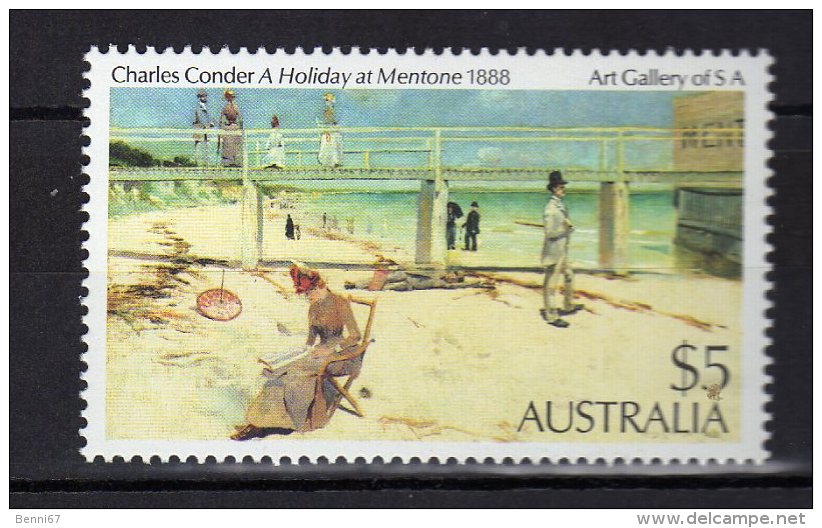 AUSTRALIE Australia 1984 Peinture Journée à Menton Conder  Yv 855 MNH ** - Nuovi