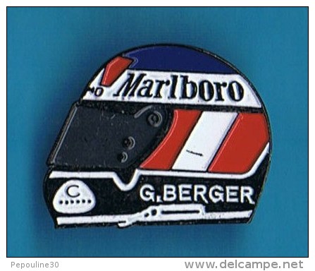 PIN´S //  ** CASQUE ** GERHARD BERGER ** MARLBORO ** - Automobile - F1