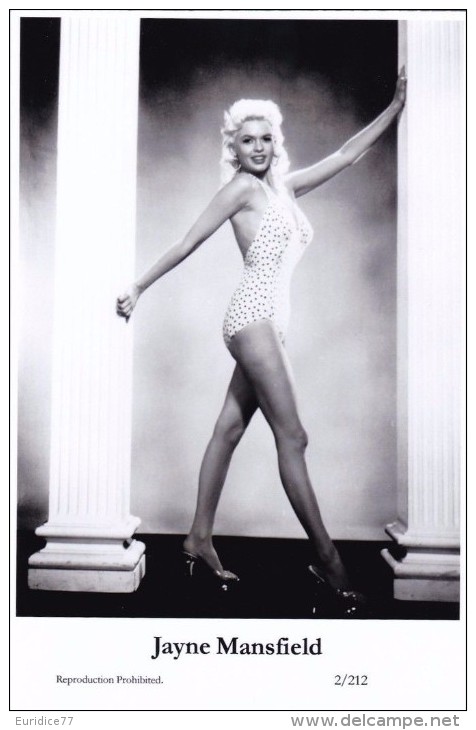 JAYNE MANSFIELD - Film Star Pin Up - Publisher Swiftsure Postcards 2000 - Artiesten