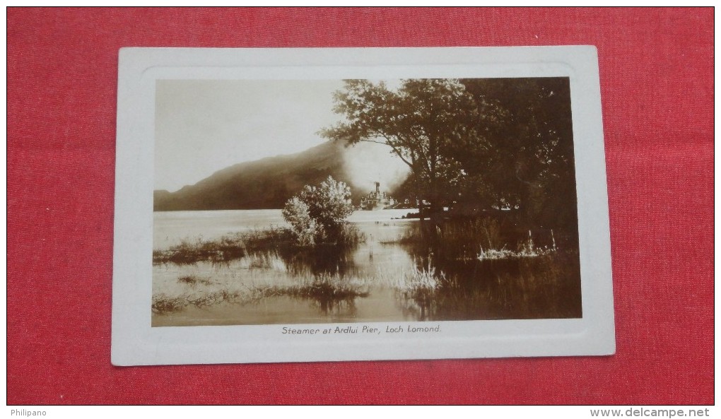 Scotland> Dunbartonshir   Steamer At Ardlui Pier Loch Lomond       ====        =======      = Ref 1997 - Dunbartonshire