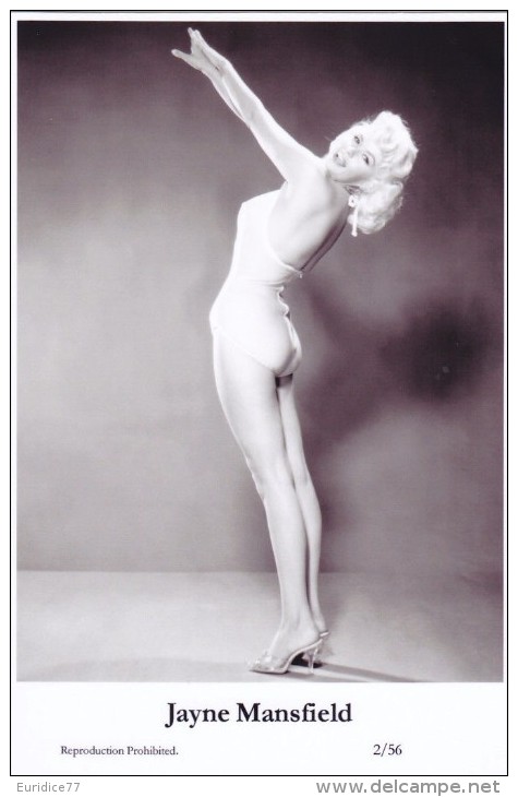 JAYNE MANSFIELD - Film Star Pin Up - Publisher Swiftsure Postcards 2000 - Sin Clasificación