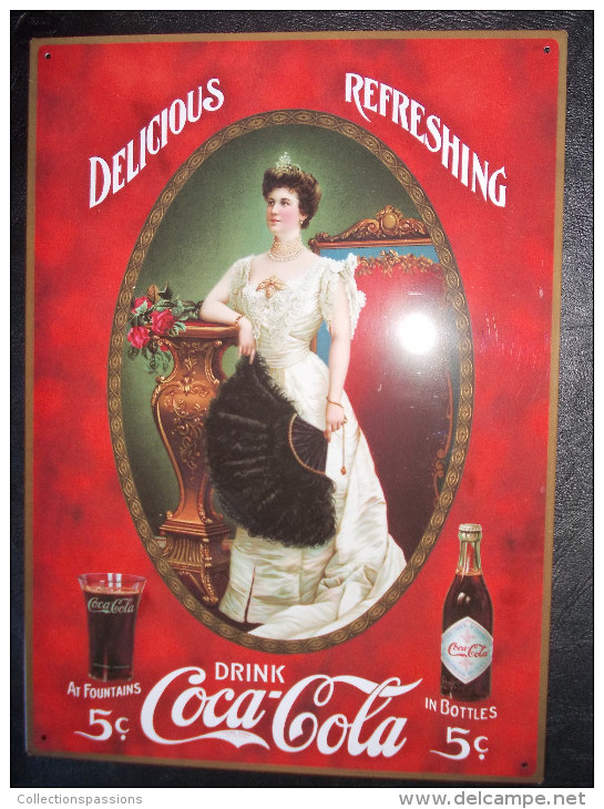 Plaque Publicitaire. COCA COLA - - Emailplaten