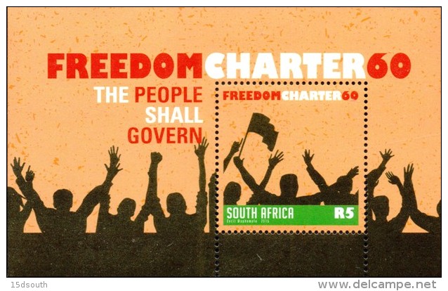 South Africa - 2015 Freedom Charter 60 MS (**) - Nuevos