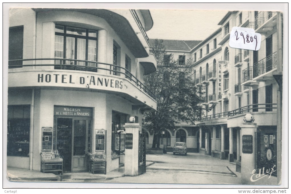 Carte De Visite ( 2 Scans) Au Format CPA-29809- - 65 - Lourdes - Hôtel D'Anvers-Envoi Gratuit - Cartes De Visite