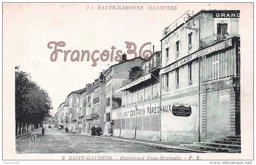 (31) Saint St Gaudens - Boulevard Jean Bepmale - Restaurant Des Trois Maréchaux - 2 SCANS - Andere & Zonder Classificatie