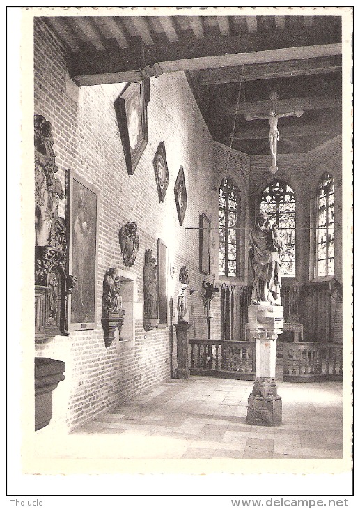 Château-Fort D´Ecaussinnes-Lalaing (XIVe Siècle) - La Grande Chapelle Avec La Vierge Du XVe Siècle (Beauneveu) à Droite - Ecaussinnes
