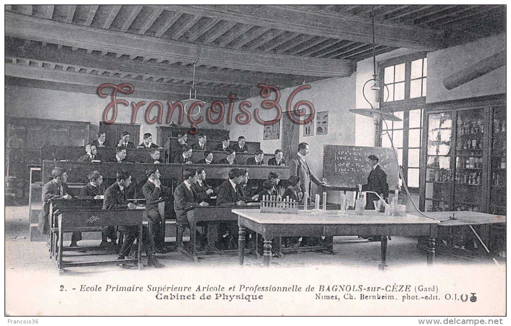 (30) Bagnols Sur Cèze - Cabinet De Physique - Ecole Primaire Supérieure Aricole Et Professionnelle - 2 SCANS - Bagnols-sur-Cèze