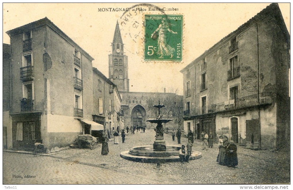 Montagnac - Place Emile Combes - Montagnac