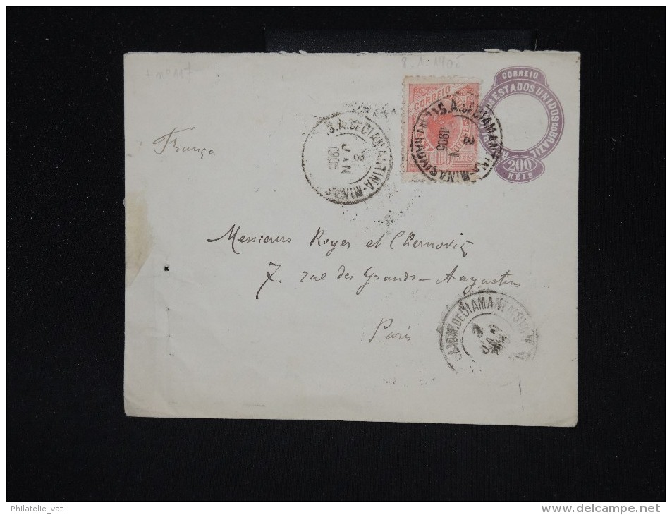 BRESIL -Entier Postal Pour La France En 1905 - à Voir - Lot P10156 - Entiers Postaux