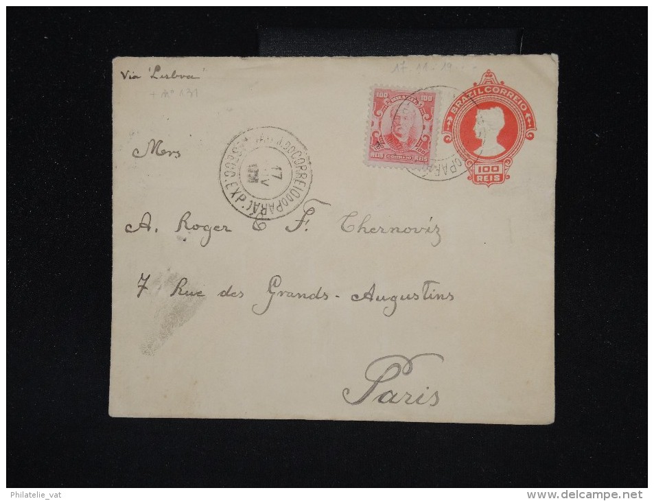BRESIL -Entier Postal Pour La France En 19.. - à Voir - Lot P10157 - Postal Stationery