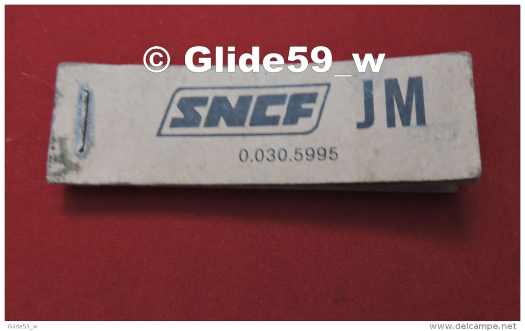 Ancien Carnet De Grattoirs S. N. C. F. - JM - 0.030.5995 / 3M (années 60-70) - Chemin De Fer
