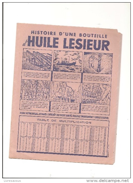 Protège Cahier Huile Lesieur Peut Vous Faire Gagner Tous Ces Jouets!  Des Années 1960 Environ - Protège-cahiers