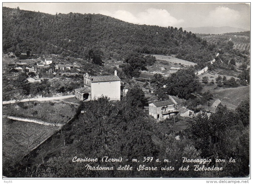 Umbria-terni-capitone Panorama Paesaggio Madonna Delle Sbarre Veduta Dal Belvedere - Autres & Non Classés