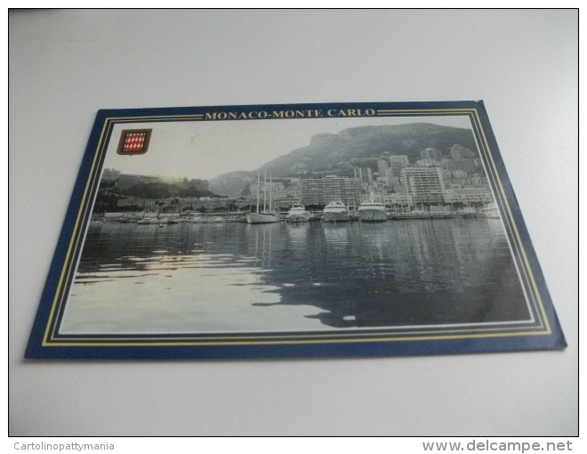 STORIA POSTALE FRANCOBOLLO MONACO  ANNULLO A TARGA RALLY MONTECARLO AUTOMOBILE PRINCIPATO DI MONACO YACHT PORTO - Harbor