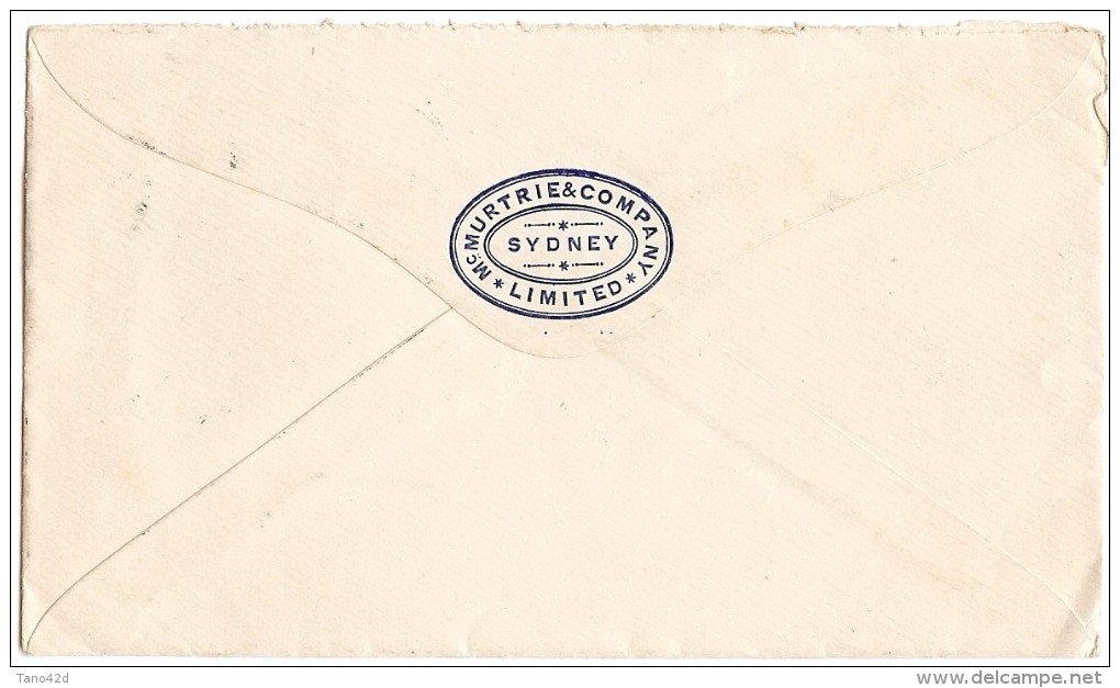 LBL33D- AUSTRALIE NEW SOUTH WALES LETTRE SYDNEY / NOUMÉA 18/6/1894 - Storia Postale