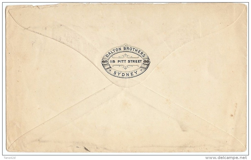 LBL33D- AUSTRALIE NEW SOUTH WALES LETTRE SYDNEY / NOUMÉA 20/2/1895 - Cartas & Documentos