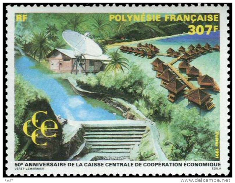 Polynésie 1991 - 50e Ann De La CCCE - 1val Neuf // Mnh - Ongebruikt