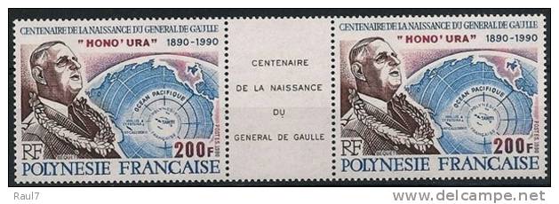 Polynésie 1990 - Cent De Charles De Gaulle - 1val Neuf // Mnh - Nuevos