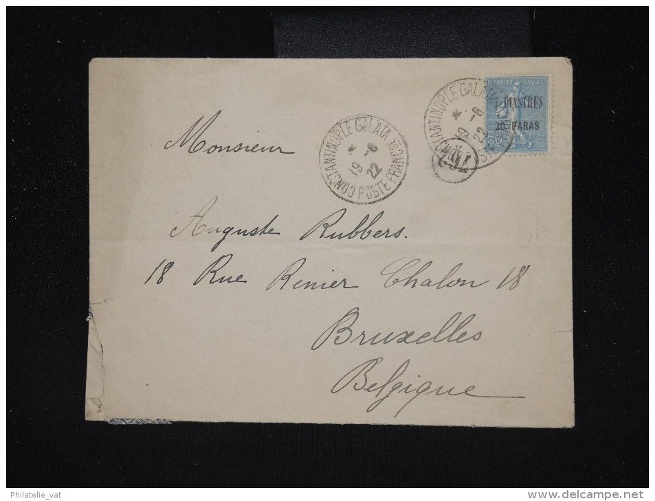 FRANCE - LEVANT - Enveloppe De Constantinople Pour Bruxelles En 1922 - Aff. Plaisant ( Semeuse) - à Voir - Lot P10180 - Lettres & Documents