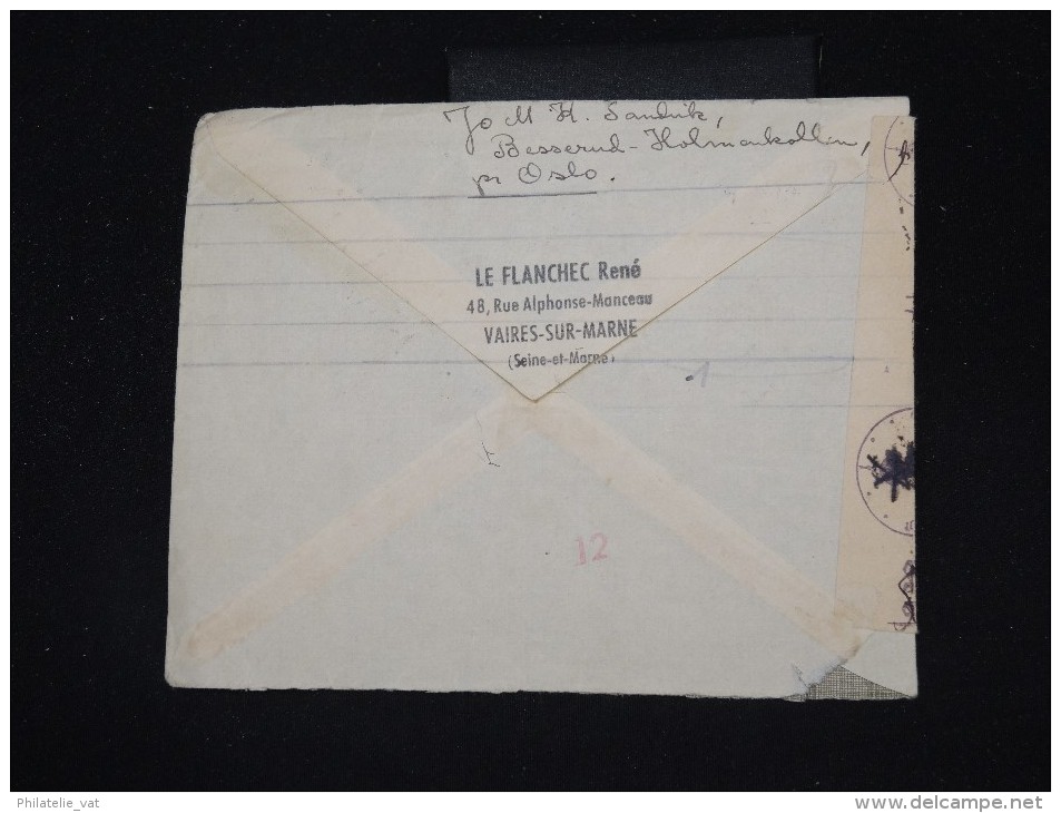NORVEGE - Enveloppe Pour La France En 1943 Avec Controle Allemand - Aff. Plaisant - à Voir - Lot P10191 - Lettres & Documents