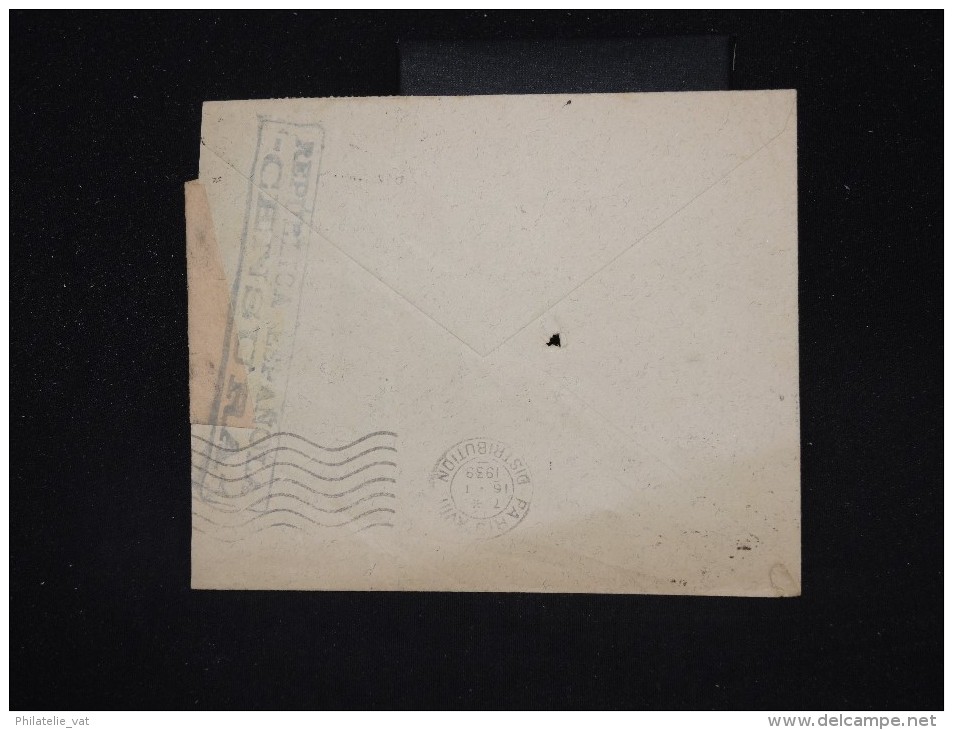 ESPAGNE- Enveloppe De Barcelonne Pour La France En 1939 Avec Censure - Aff. Plaisant - à Voir - Lot P10196 - Nationalistische Censuur